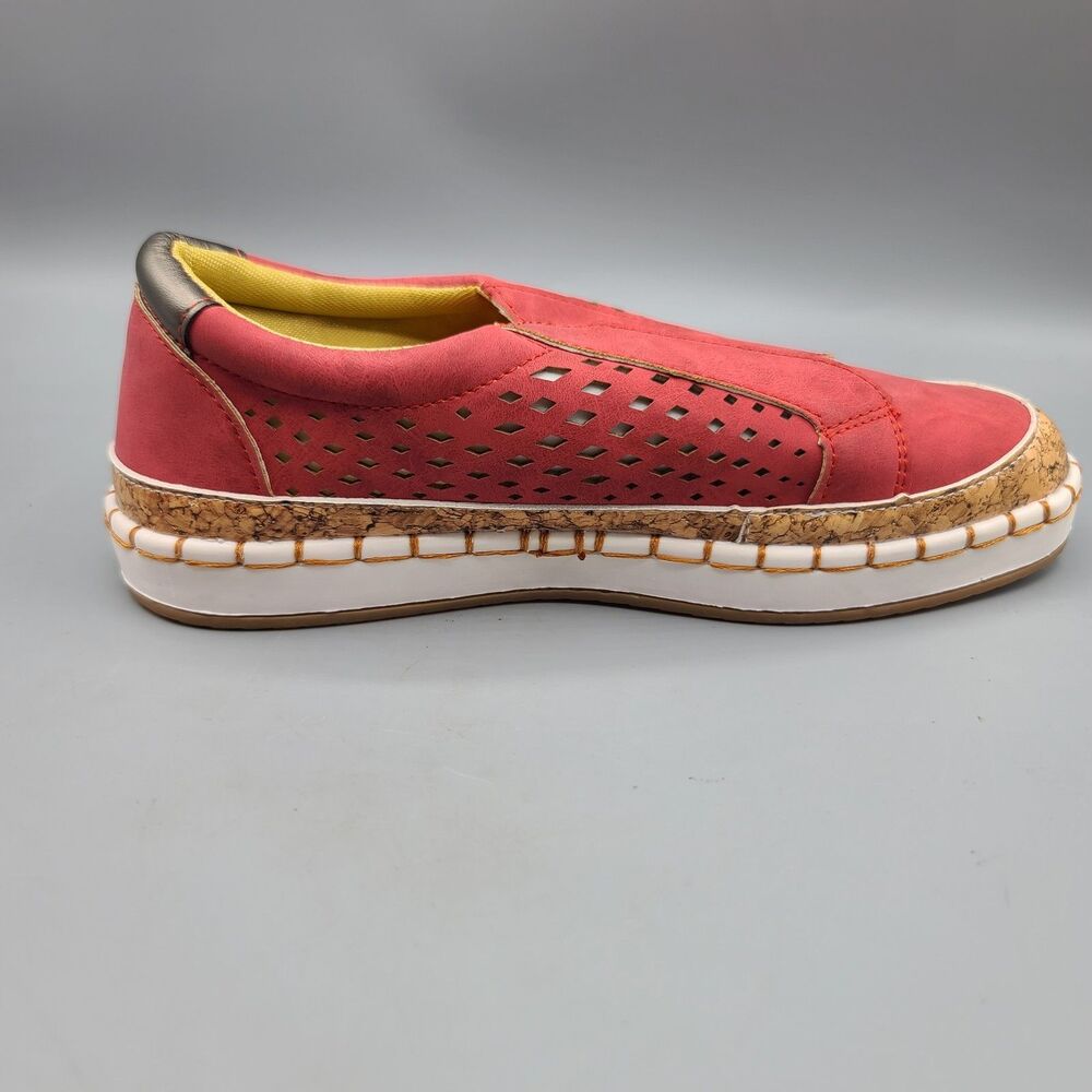Womens Slip On Pumps Trainers Loafers Ladies Sneaker Casual Flat Soft Shoes 9.5? - Picture 10 of 13